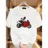 Large Size Breathable and Fun Clothes Ducati Men's Motorcycle Printed T-shirt Informal Cotton Top Fashionable and Handsome