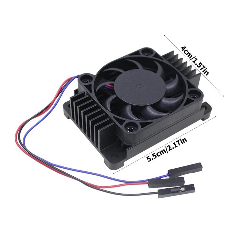 Brushless CPU Cooling Fan With Aluminum Heatsink Low Noise Radiator Heat Dissipation Fan For CM4 Development Board
