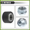 Universal Wheel Stud Installer Tool, Wheel Bolt Installer, M12x1.25 M12x1.5 M14x1.5, Iron, with 3/4" Hex Wheel Lug Nuts, Silver Tone, 1 Set Replace
