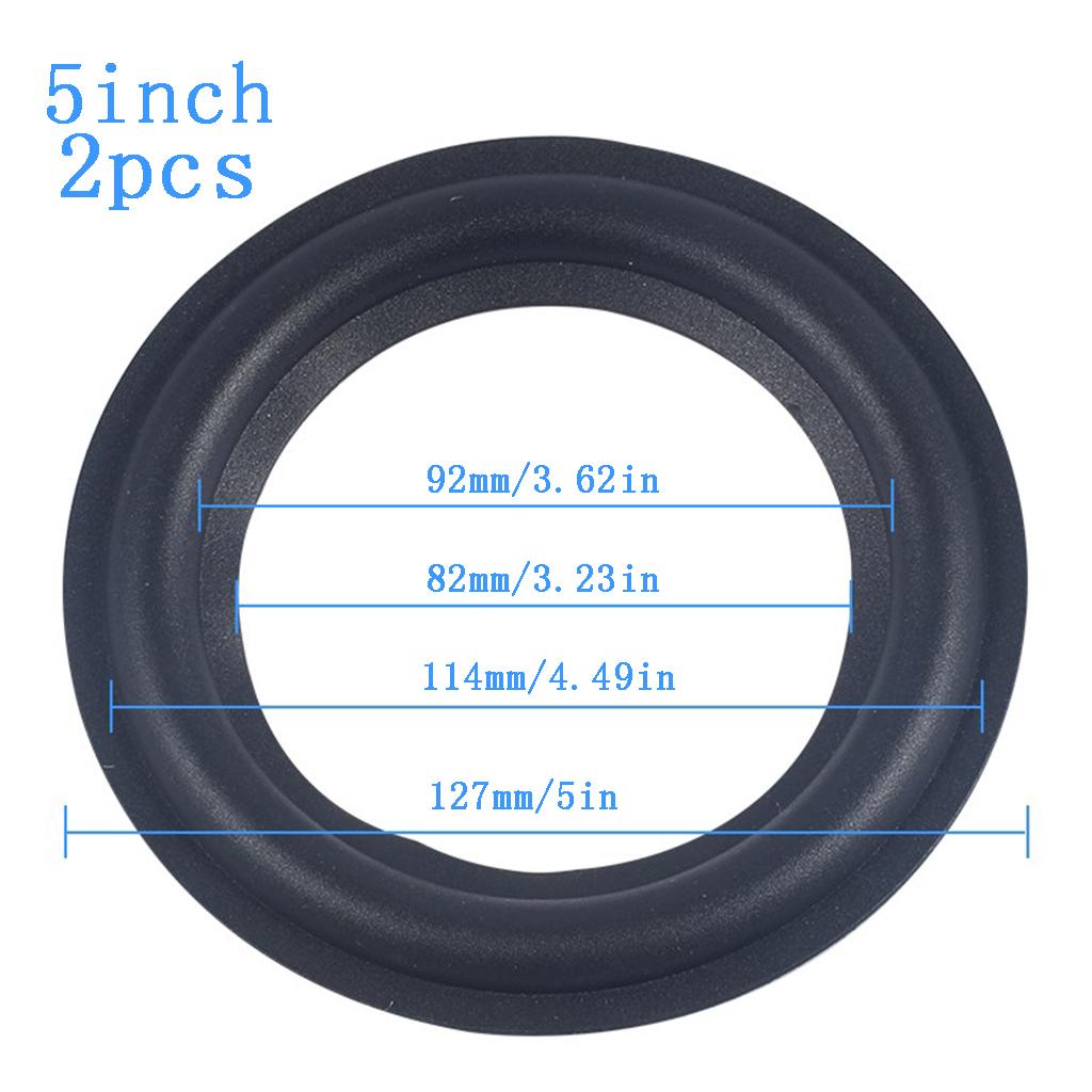 2 Packs Ring Speaker Cloth Edge Repair Parts Speaker Surround Rubber Replacement Parts for Speaker Repair or DIY