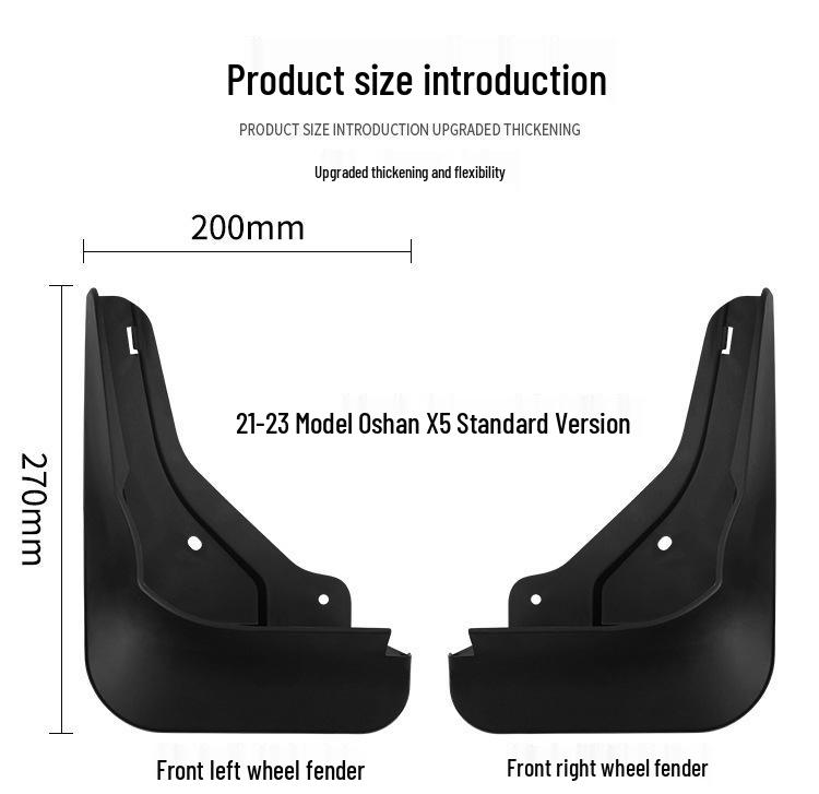 Changan Oshan X5 2021-2023 Leather Tire Mud Flaps for Cross-border Modification