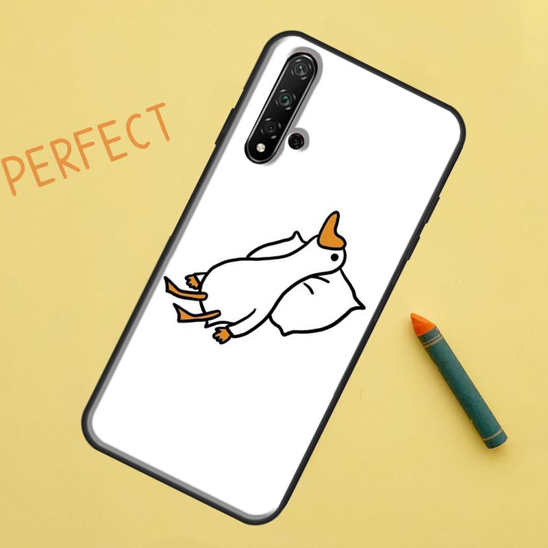 Cartoon Duck Knife Case For Huawei P Smart 2019 Nova 5T 9 10 SE 3i 8i 11i Y60 Y61 Y70 Y90 P20 P40 Lite P30 Pro