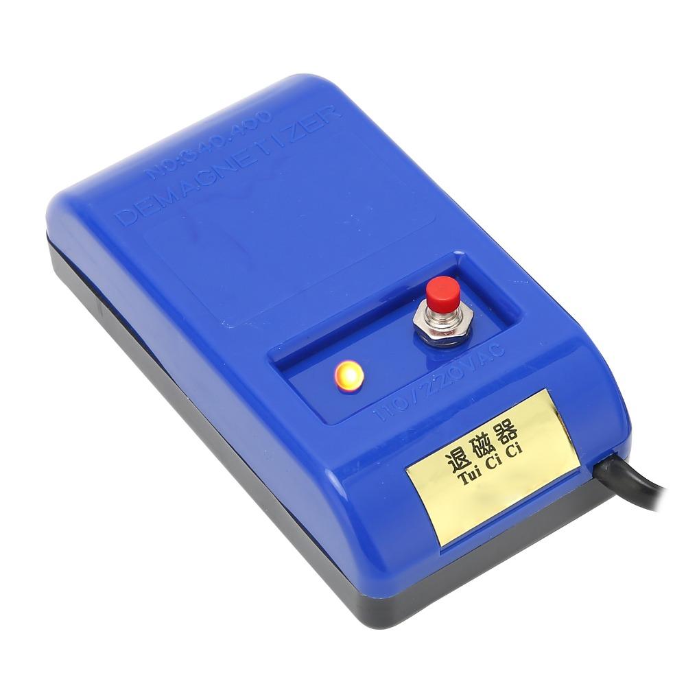Blauer Kunststoff Uhren Entmagnetisierer 110V/220V Duale Spannung Entmagnetisierungswerkzeug Mechanische Uhr
