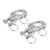 2PCS Swivel Eye Snap Shackle Stainless Steel Quick Release Boat Chain Eye Jaw Swivel Snap Shackle Hook