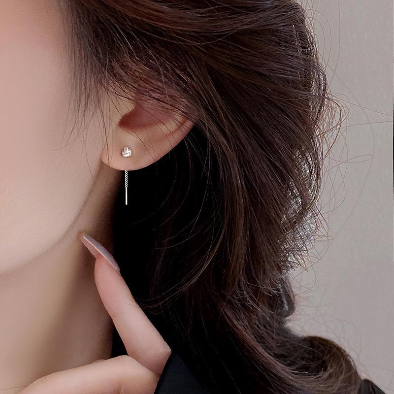 

Sterling Silver Ruyi Knot Tassel Stud Earrings - 2026 Light Luxury Fashion for Women