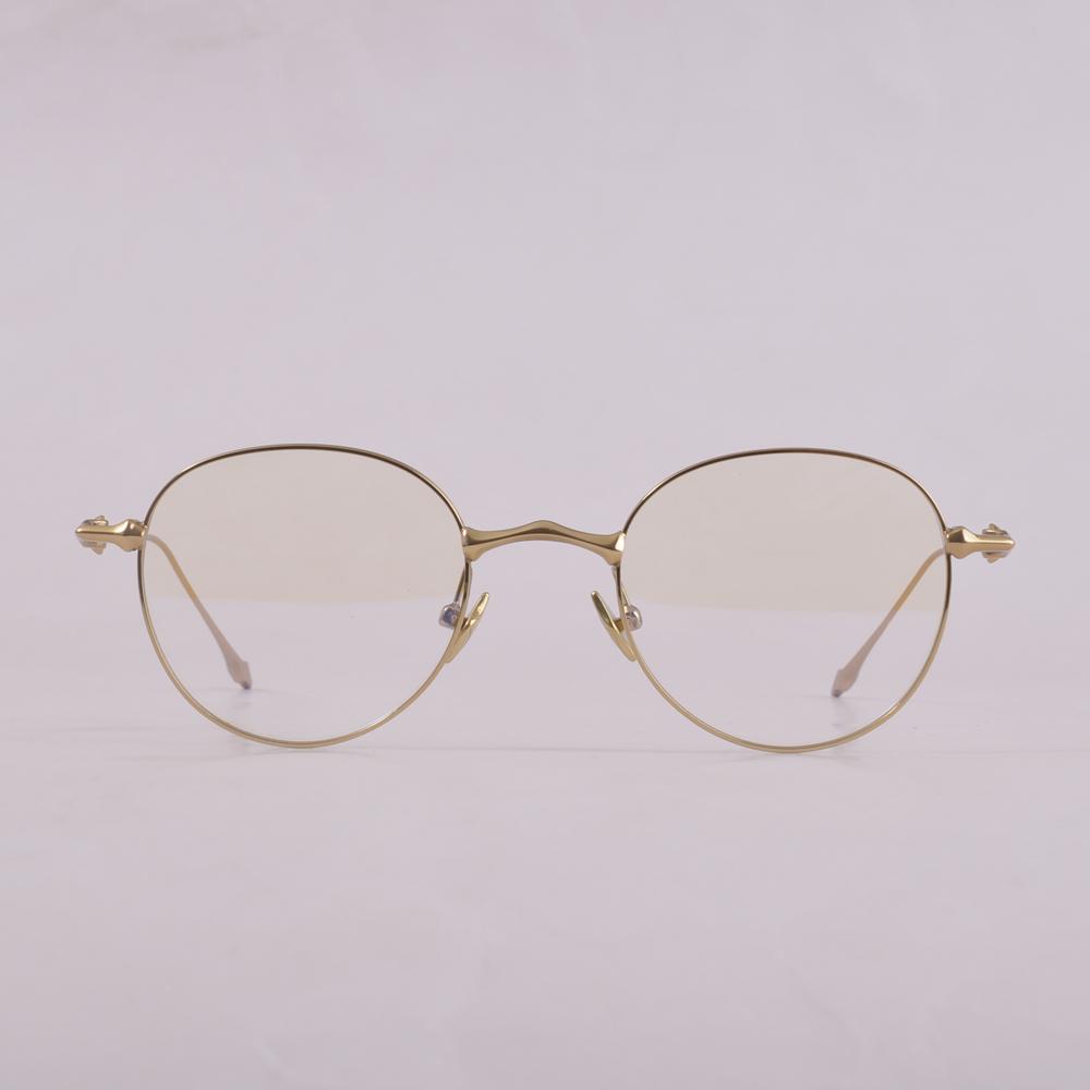 GENTLE TATATN Titanium Anti Blue Light Roud Women Men Eyeglasses Frame Optical Glasses EP Prescription Glasses