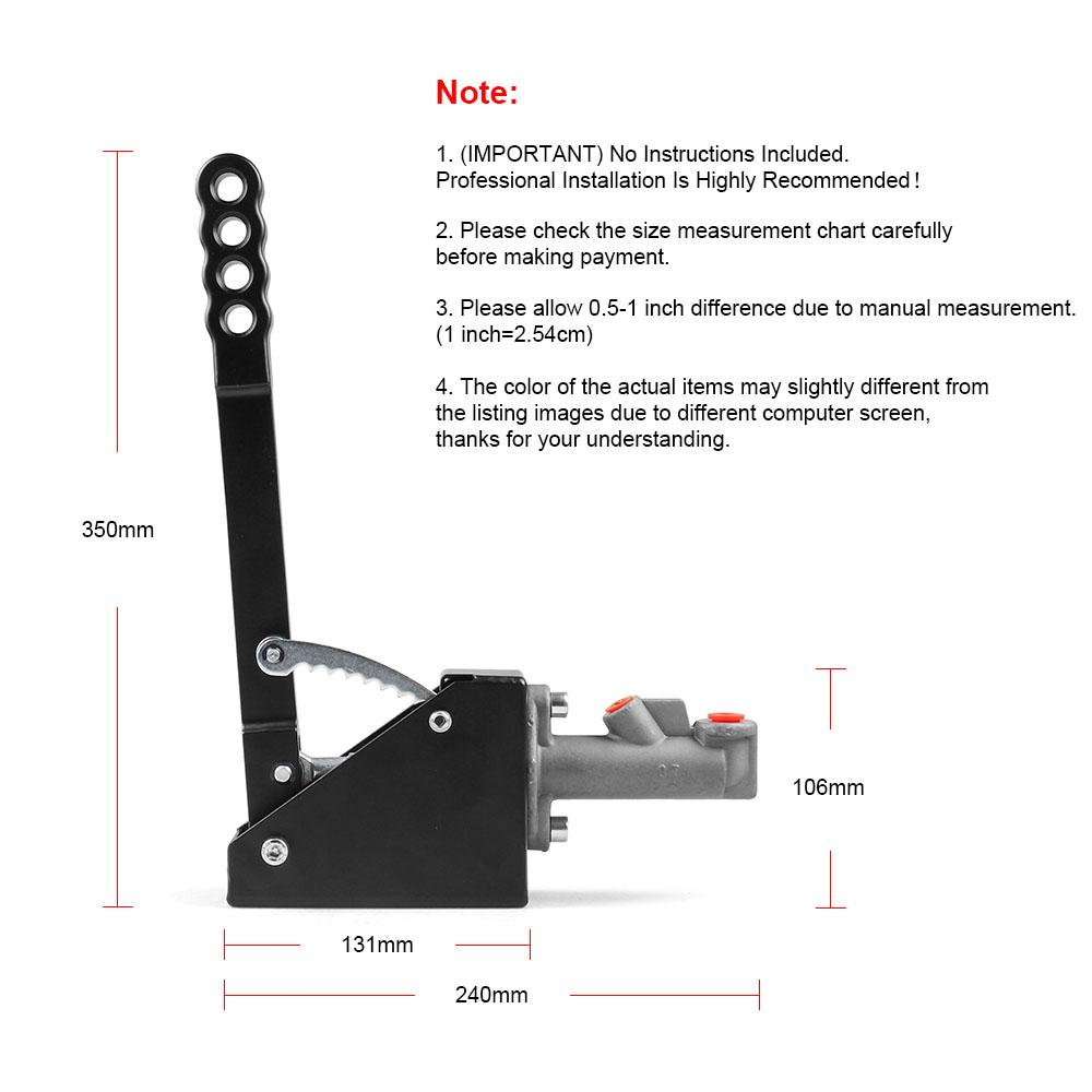 Universal Dynoracing Hydraulic Drift E-Brake Racing Hydraulic Handbrake With Master Cylinder