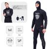 MORGEN SKY Neopren pro dlouhé 1301 Horní a spodní pánský, Dvoudílný, 5mm, Spearfishing, Potápění, Kalhoty, (Černá, Sada, XXL)