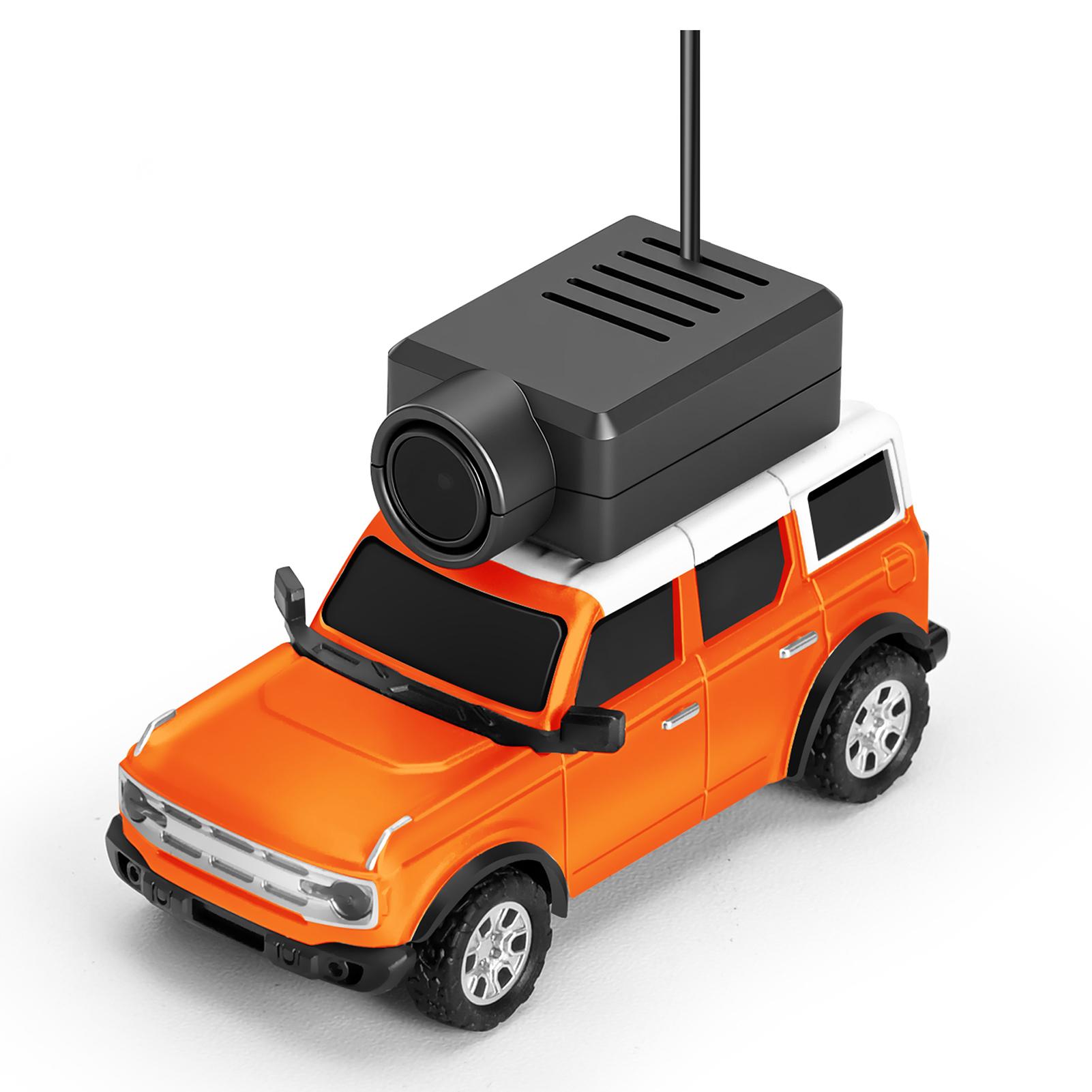 

1:64 Мини Радиоуправляемая Машина, 2.4G FPV Игрушечная Машина с Дистанционным Управлением с HD Камерой, Гироскопом, Светодиодной Подсветкой, Управляемая через Приложение Машина для Orange оранжевый