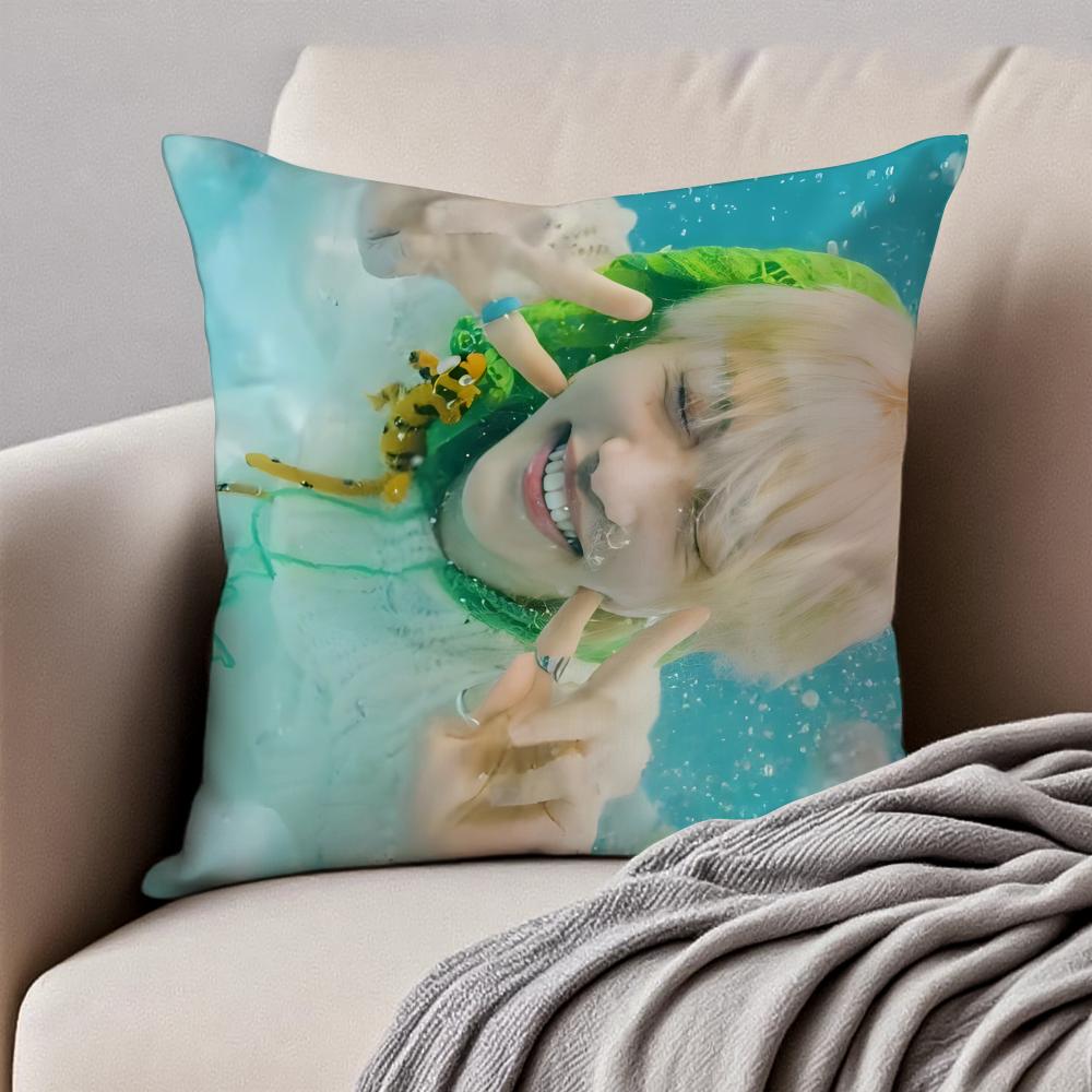 Felix Pillow Character Decor Cushion Cushion Cover Pillowcase Anti-Dustmite Invisible Zipper Short Plush Sofa Cushion