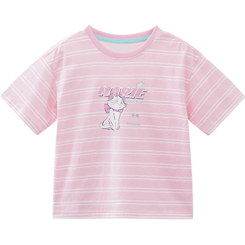Disney Kids' Pure Cotton Striped Short-Sleeve T-Shirt