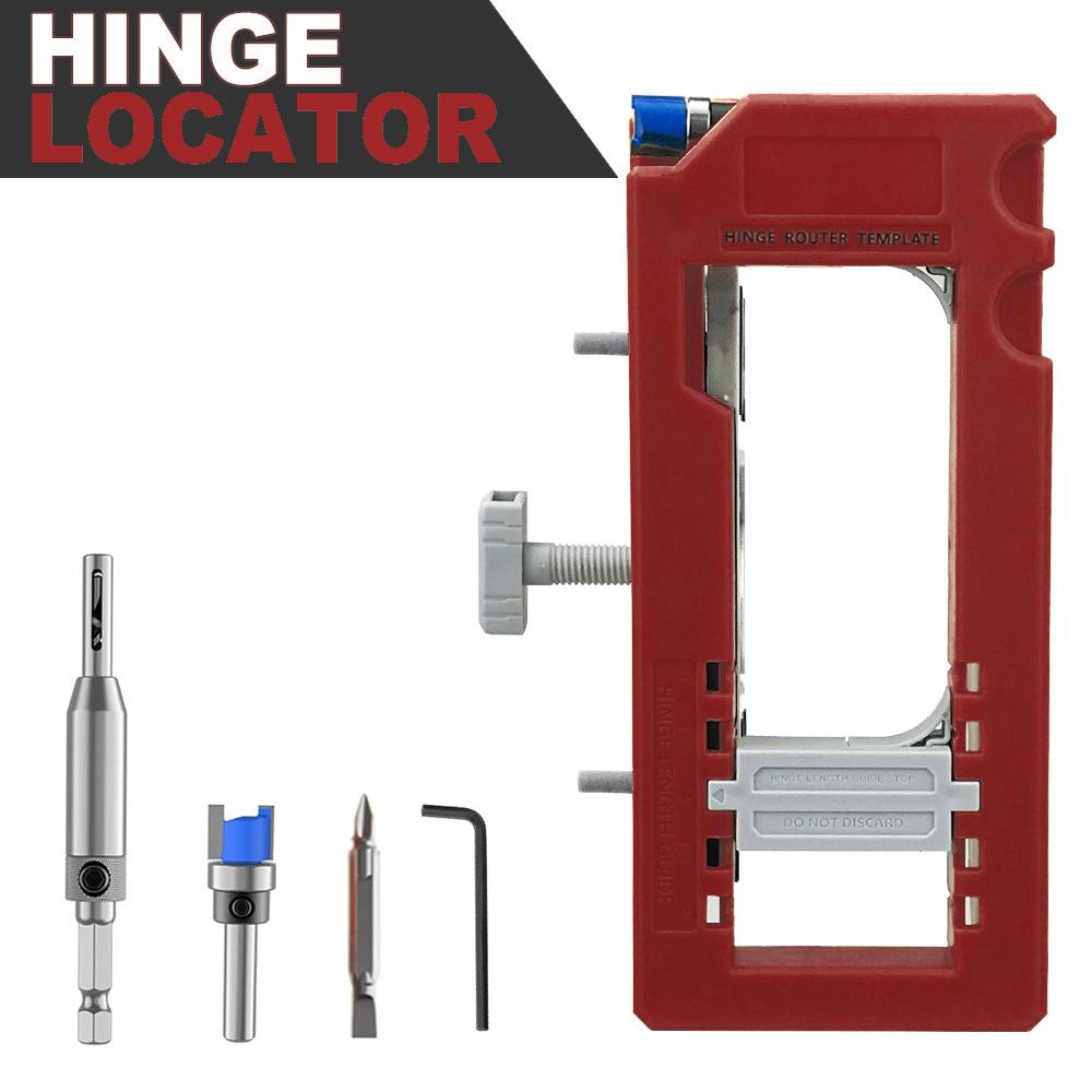 Plastic Hinge & Door Lock Hole Positioner, Drilling Locator for Hardware Installation
