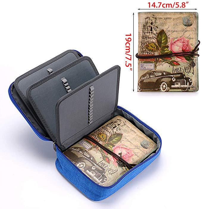 Estuche impermeable de gran capacidad para lápices - Organizador de bocetos y papelería para estudiantes - 72 colores