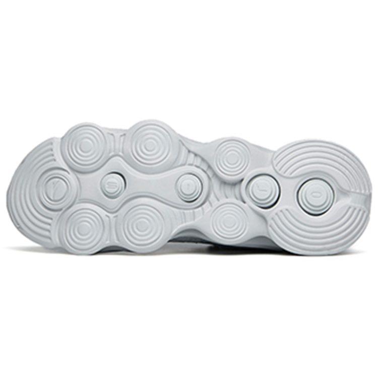 Anta Comfortable Cushioning Slip Resistant Abrasion Resistant Breathable Lightweight Low Top Running Shoes Men's Silver 112215555-7