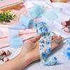 Printed Flowers Satin Ribbon 1/3 Roll Silk Ribbon Decoration Gift Chiffon Ribbon  Birthday Party