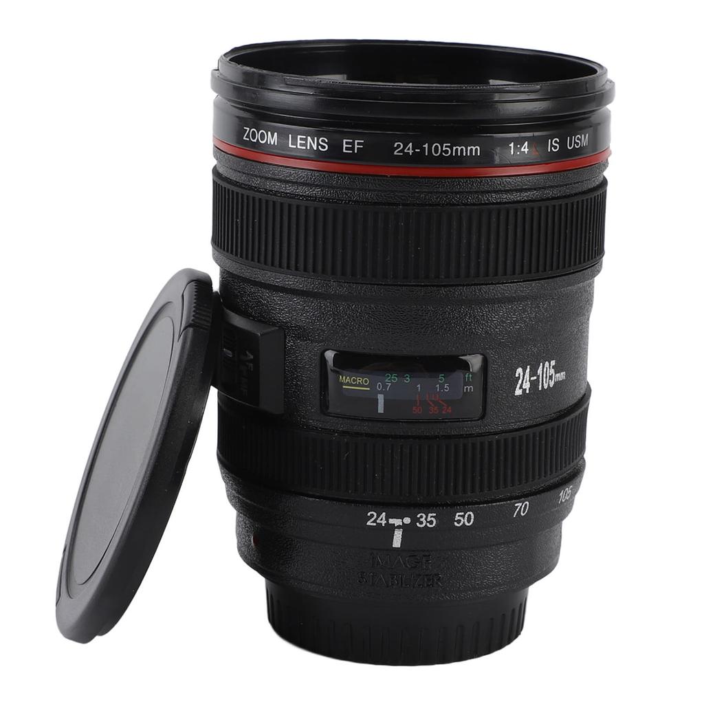 Camera Lens Coffee Mug Multipurpose Innovative Leakproof Camera Lens Cups for Photographers Traveler