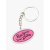 RECLOW OVAL LOGO ACRYLIC KEYRING PINK