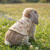 Adjustable Pet Rabbit Harness Breathable Rabbit Leash Set Practical Guinea Pigs Vest  Daily Wear