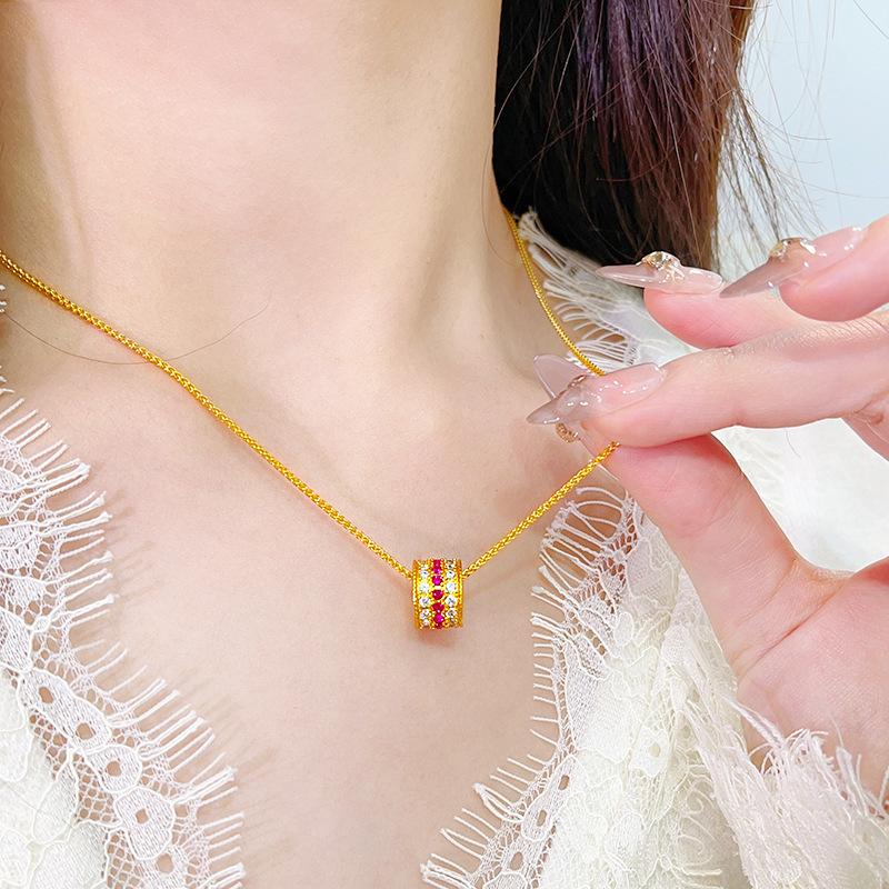 

Круглое ожерелье-подвеска, легкая роскошь, нишевый дизайн, цепочка на ключицу, модное ожерелье с индивидуальным темпераментом для женщин