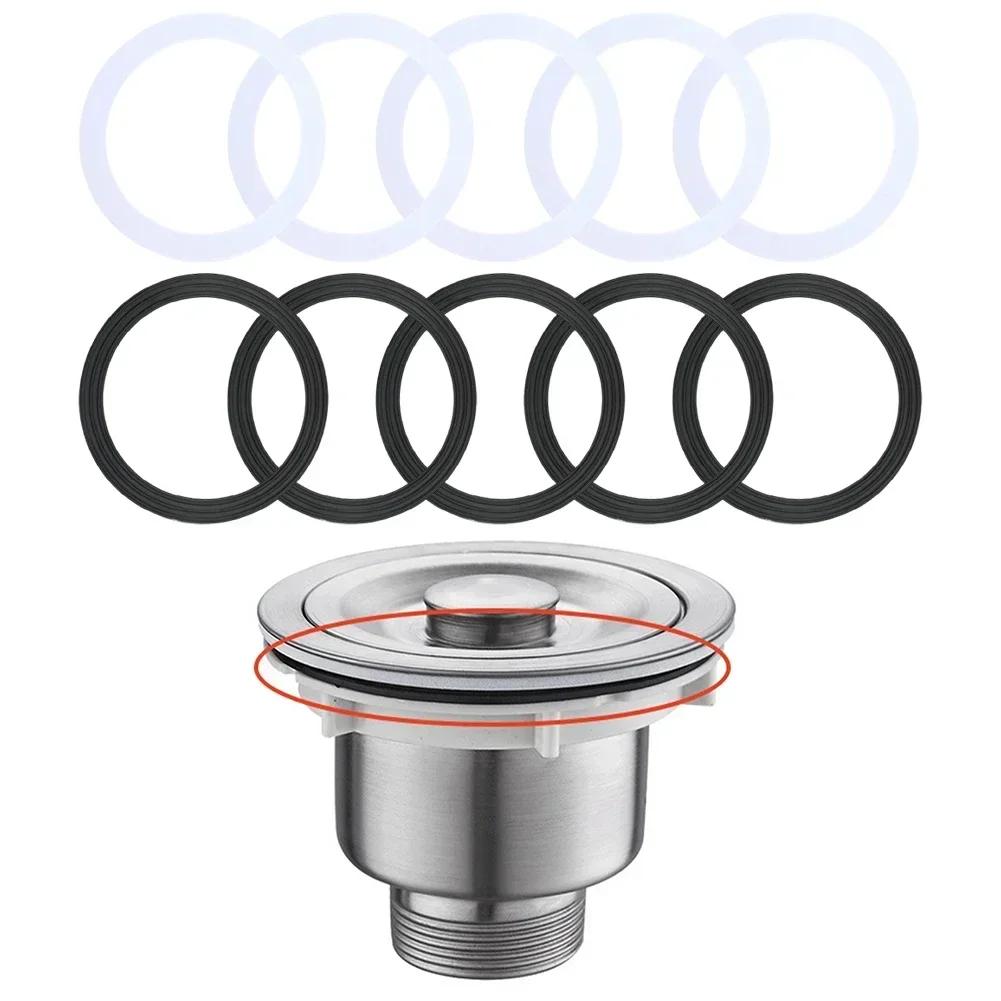 Easy Installation Sink Cover Kitchen Drain Seals Sink O Ring 110mm Compatibility Easy Installation For Kitchen Sinks