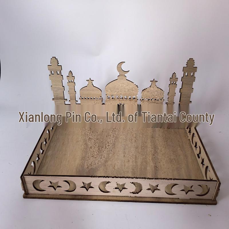 2022 Wooden Holiday Ornaments Table and Dessert Tray Decorations