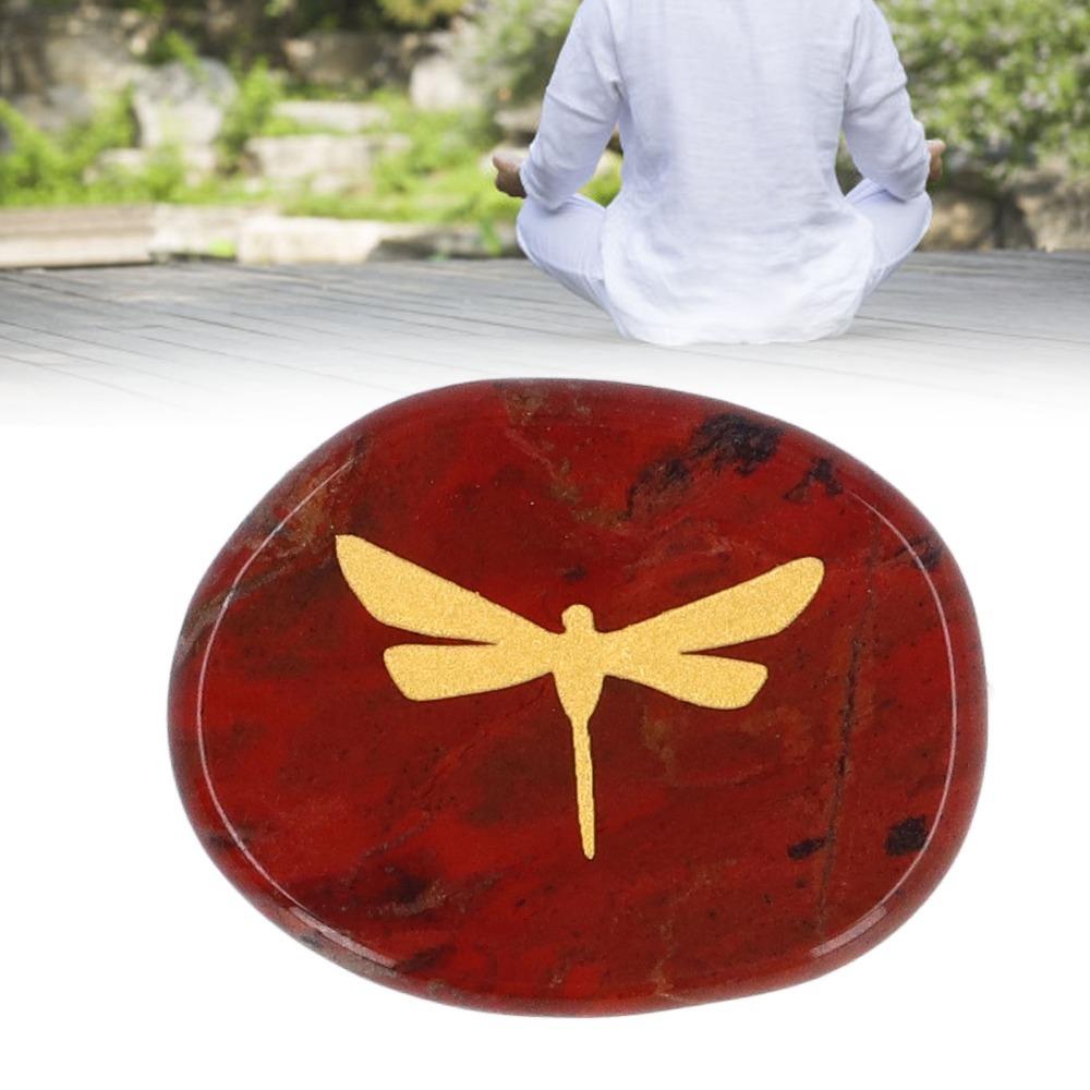 Lightweight Worry Stone Gold Balance Stone Hardwearing Palm Stone For Stress Relief