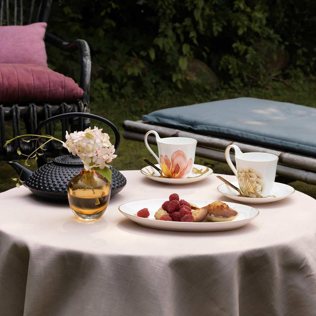 Imported Royal Copenhagen Flora High Handle Cup Saucer 270ml Magnolia 1017548 [Regular Product] & Approx.