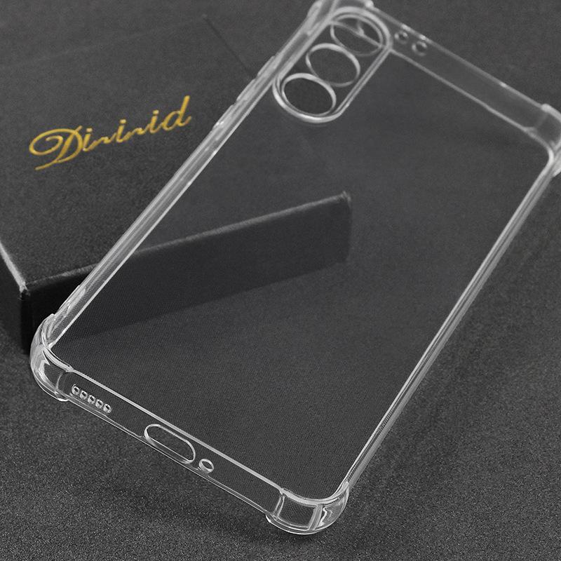 Applicable to Meizu 21 four-corner anti-drop mobile phone case, Meizu 21pro airbag transparent tpu1.5mm thickened protective case