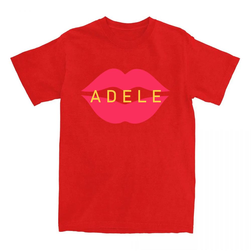 

Adele Adkins T-shirts Ropa De Mujer Clothing Graphic Printing Fashion Women Camisetas Cotton Short Sleeve Round Neck Tees Band T-shirt summer Tops XS красный