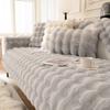 Tutu Velvet Warm Autumn And Winter Plush Sofa Cushion Winter Non-Slip Seat Cushion Leather Sofa Cover Cover Cloth Cross-Border New Models