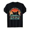 I Didnt Choose The Cat Dad Life The Cat Dad Life Chose Me Retro Graphic Tee With Cat Face Kitten Design