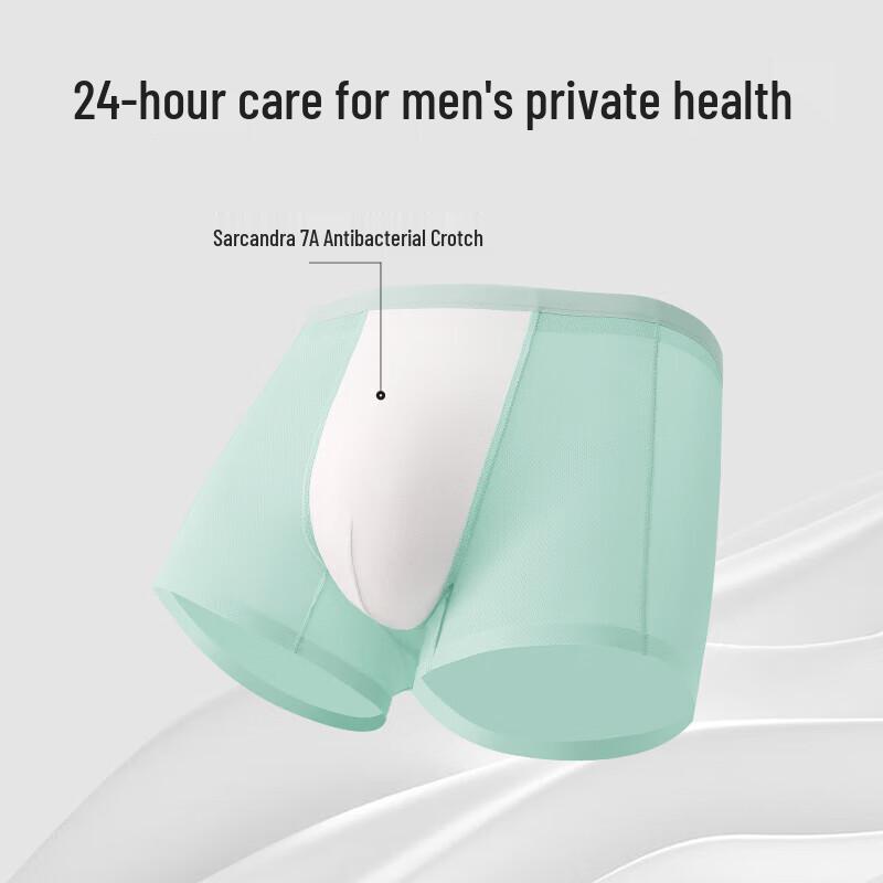 Men's Seamless Ice Silk Boxer Briefs (4-Pack)