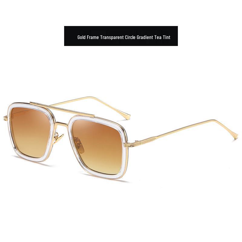 

Жіночі металеві сонцезахисні окуляри - Квадратна оправа, стиль Залізної людини, Модель 9343 CJ9343