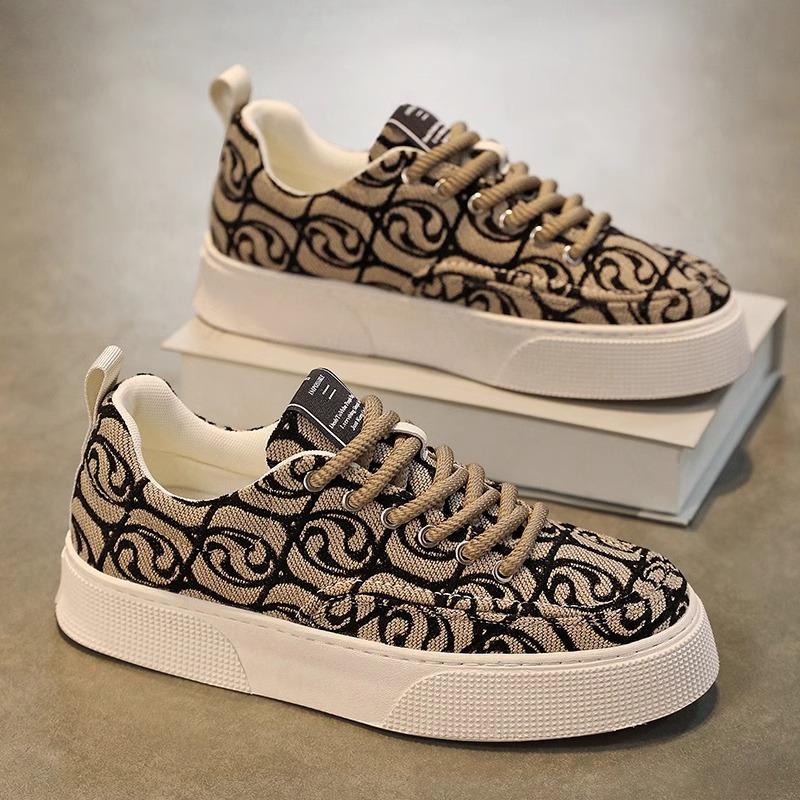 

Summer breathable canvas men s shoes versatile mesh thick sole casual board shoes flat bottom comfortable outdoor walking shoes 40