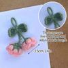 Crochet Flowers Woven Flowers Pendant Car Interior Hanging Decoration Hand Knitted Bags Decoration Handmade Key Pendants Household Decoration