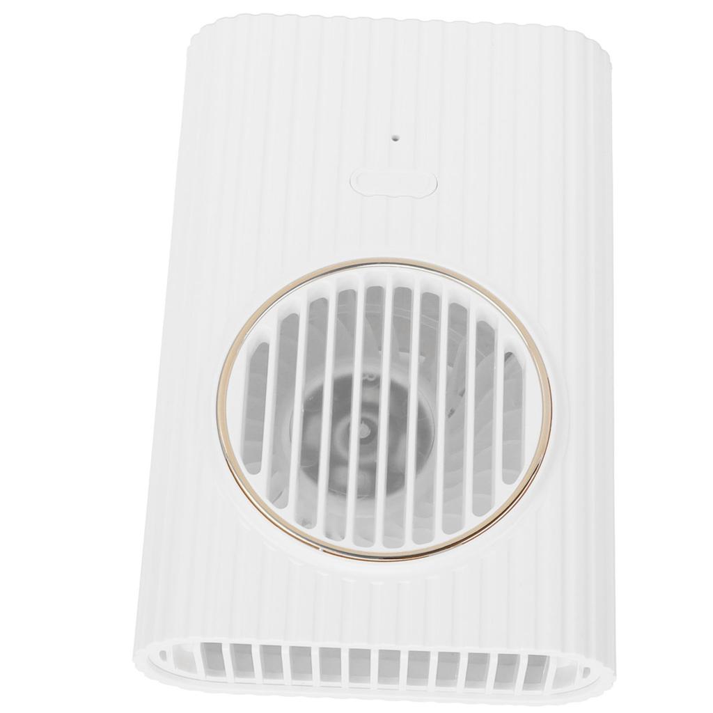 Desktop Hanging Neck Handheld Fan USB Charging Portable Mini Fan for Office BedroomWhite