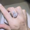2 carat water drop moissanite ring