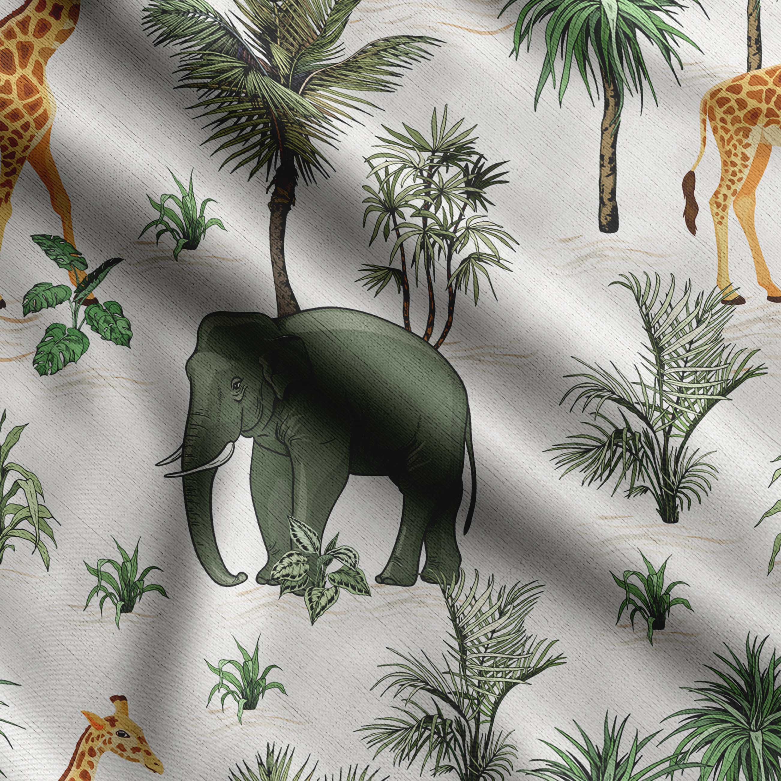 

Soimoi Animals Print, бавовняний кембрік, стьобальна тканина, продана The Yard шириною 42 дюйми, бавовняна тканина середньої щільності, швейні приналежності, 42 Inch Wide - Cotton Cambric білий