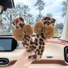 Durable Plush Seat Belt Ornaments Leopard Print Shoulder Pad Cover  Children's Car Safety