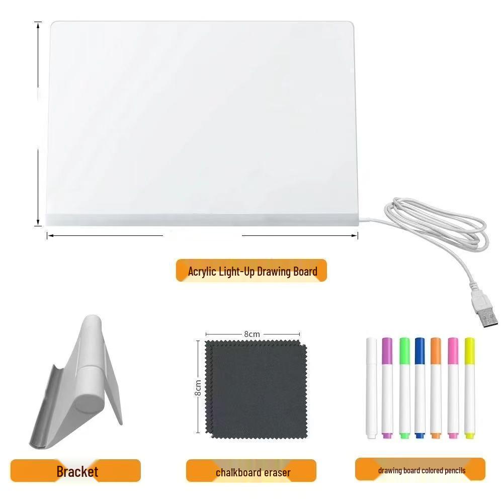 Erasable Anti-Scratch Light-Up Acrylic Message Board