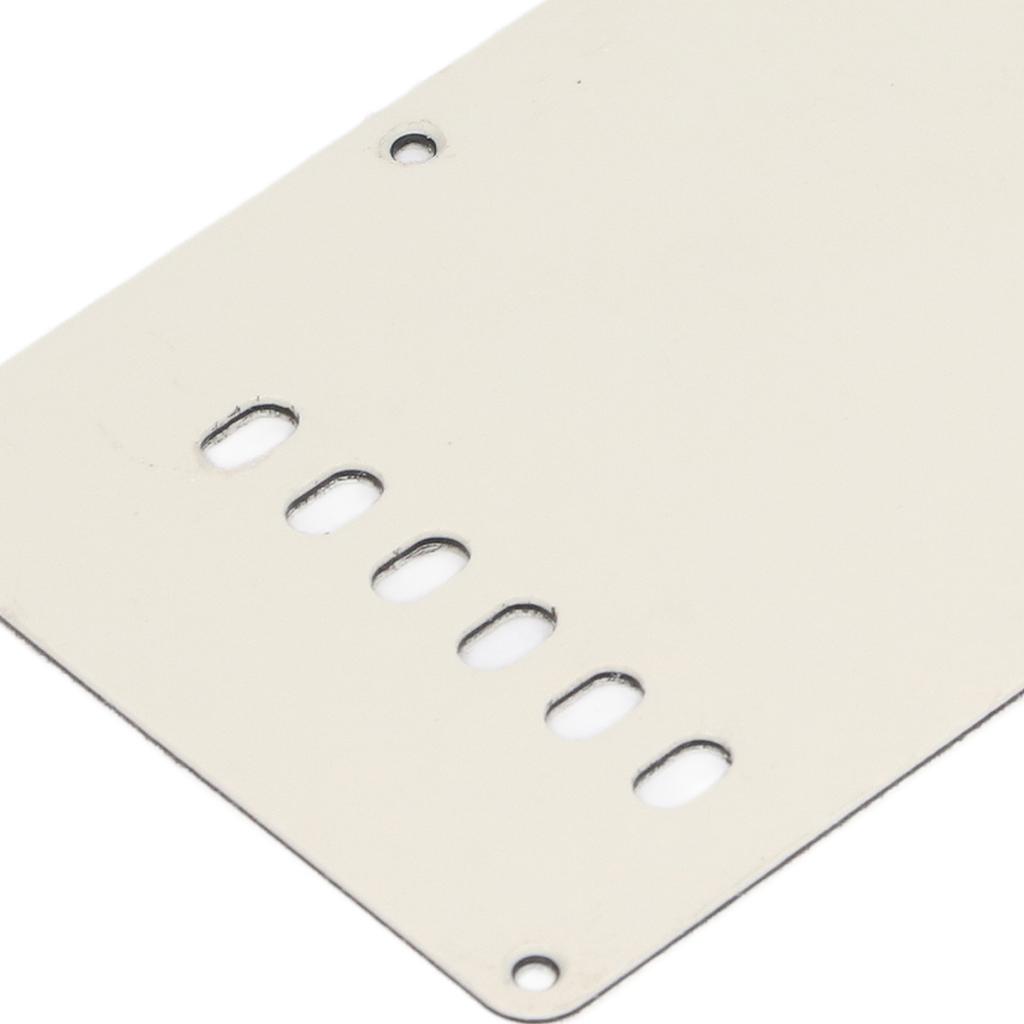 2Pcs Electric Guitar Back Cover Plate 6 Holes Robust Exquisite Looking Guitar Pickguard Backplate