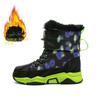 Boys' 2023 Winter High-Top Snow Boots: Thick, Warm Velvet Lining, Non-Slip Sole.
