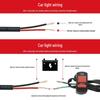 Super lysstærk 18-LED Vandtæt Motorcykel Spotlys 12V-60V X20
