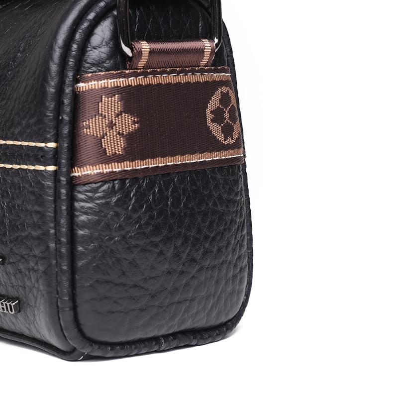 Designerska solidna skórzana mała torebka damska typu messenger tote sac wysokiej jakości torba na ramię ze skóry bydlęcej dla kobiet