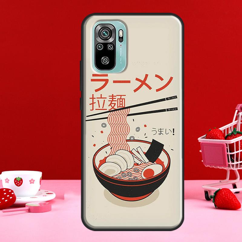 Ramen Cat Japanese Art For Redmi Note 11 Pro Case For Redmi Note 10 Pro Note 9 Pro Note 8 Pro 9S 10S 11S 9A 9C 9T