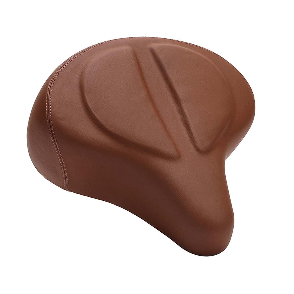 Bike Saddle Seat Bicycle Cushion PU Leather Classic Waterproof Retro Style Comfortable