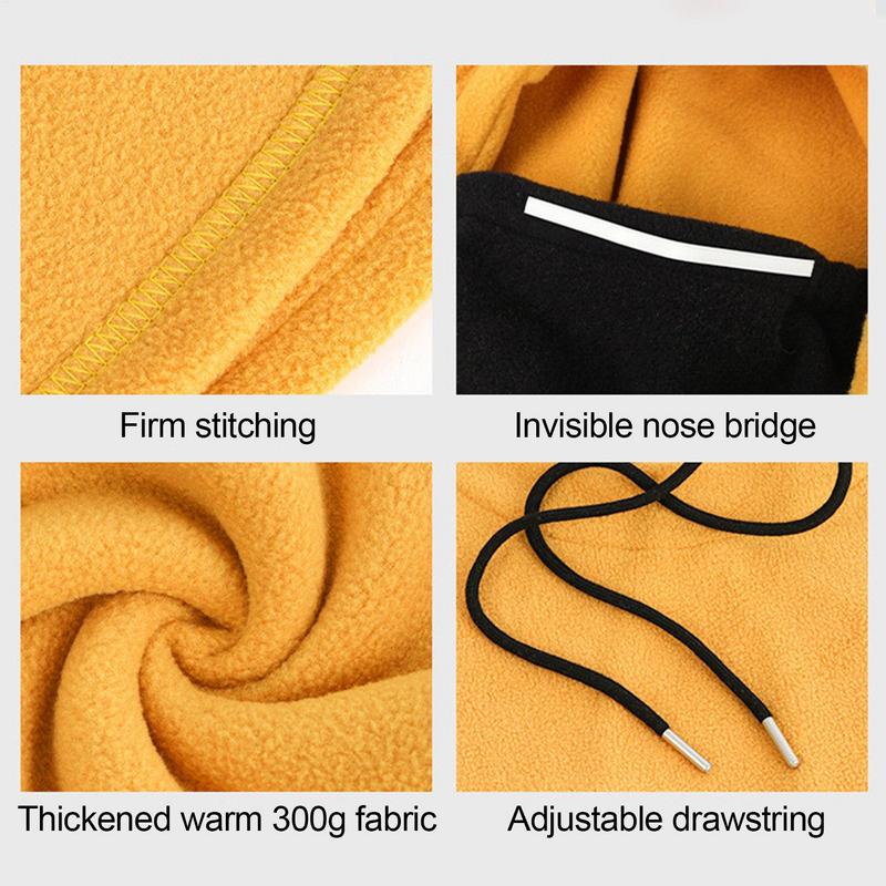 Windproof Face Cover Neck Gaiter Scarf Headgear Fleece Hood Neck Warmer Ski Masque Windproof Winter Face Cover