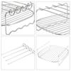 Double Layer Holder Home Air Fryer Rack Grill Baking Tray Air Fryer Accessories Barbecue Rack