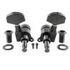 Musiclily Pro 3+3 Gitarren Locking Mechaniken für Les Paul E- und Akustikgitarren, Schwarz