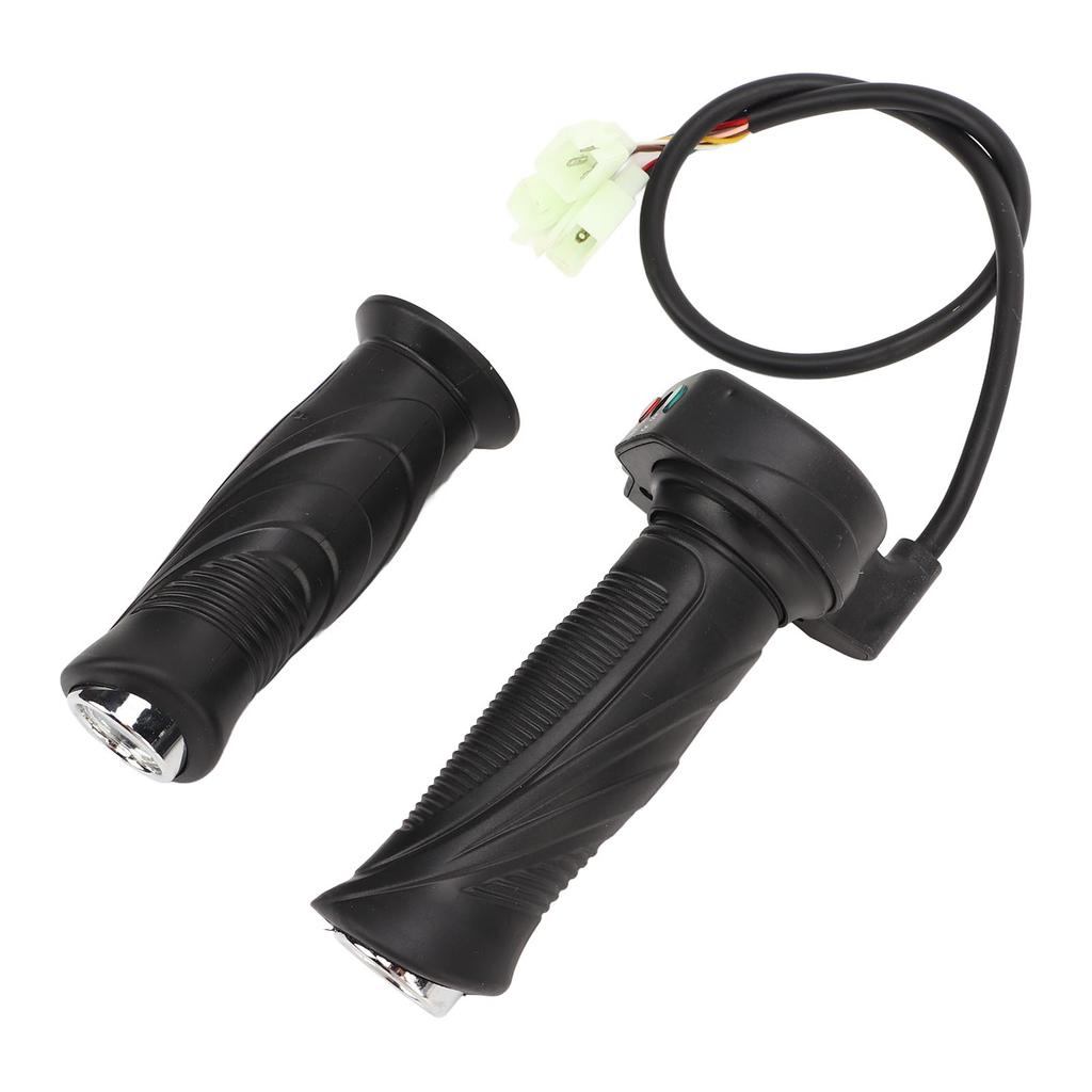 2PCS Electric Bicycle Throttle Grip Rubber Handlebar Twist Grip Universal Fit for Electric Bike Scooter